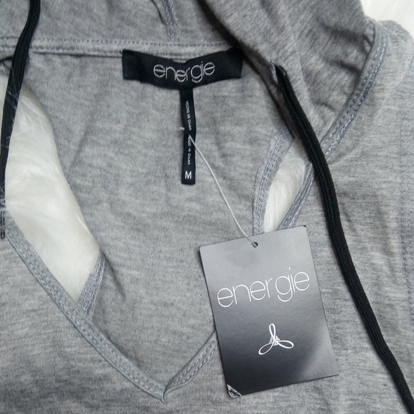 NWT Juniors Energie Cold Shoulder Hoodie - Picture 4 of 7